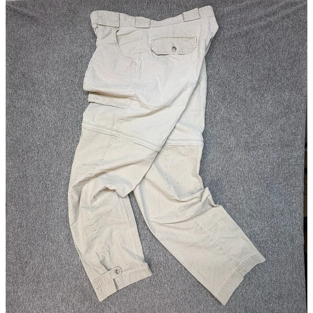 VTG 80s Banana Republic Safari Travel Convertible Cargo Pants Men's 34x32 Hiking